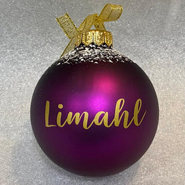 Limahl Luxury Purple Christmas Bauble