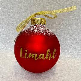 Limahl Luxury Red Christmas Bauble