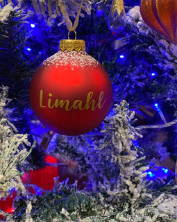 Limahl Luxury Red Christmas Bauble