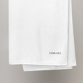Limahl Classic Logo White Oversized Turkish Cotton Towel